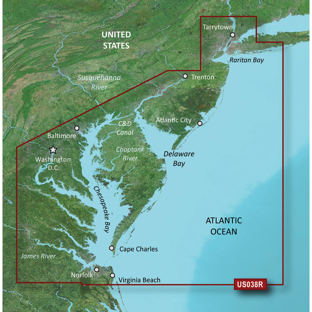 Garmin BlueChart g3 Vision HD  VUS038R  New York  Chesapeake  microSDSD