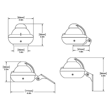 Ritchie X10WM RitchieSport Compass  Bracket Mount  White