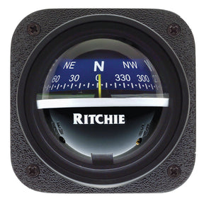 Ritchie V537B Explorer Compass  Bulkhead Mount  Blue Dial