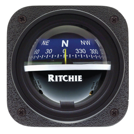 Ritchie V537B Explorer Compass  Bulkhead Mount  Blue Dial