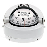 Ritchie S53W Explorer Compass  Surface Mount  White