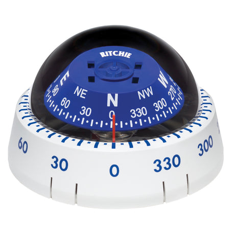 Ritchie XP99W Kayaker Compass  Surface Mount  White
