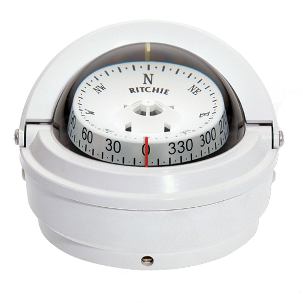 Ritchie S87W Voyager Compass  Surface Mount  White