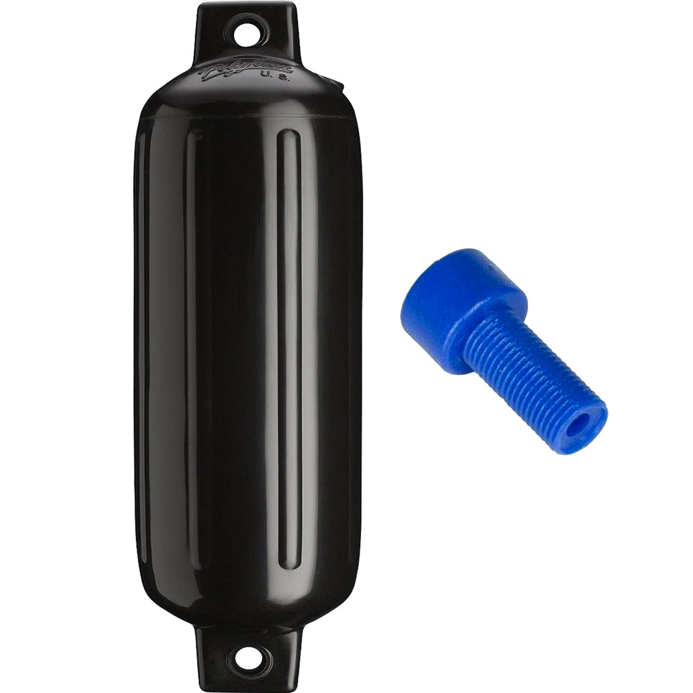 Polyform G4 Twin Eye Fender 65 x 22  Black wAdapter