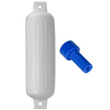 Polyform G4 Twin Eye Fender 65 x 22 White wAdapter