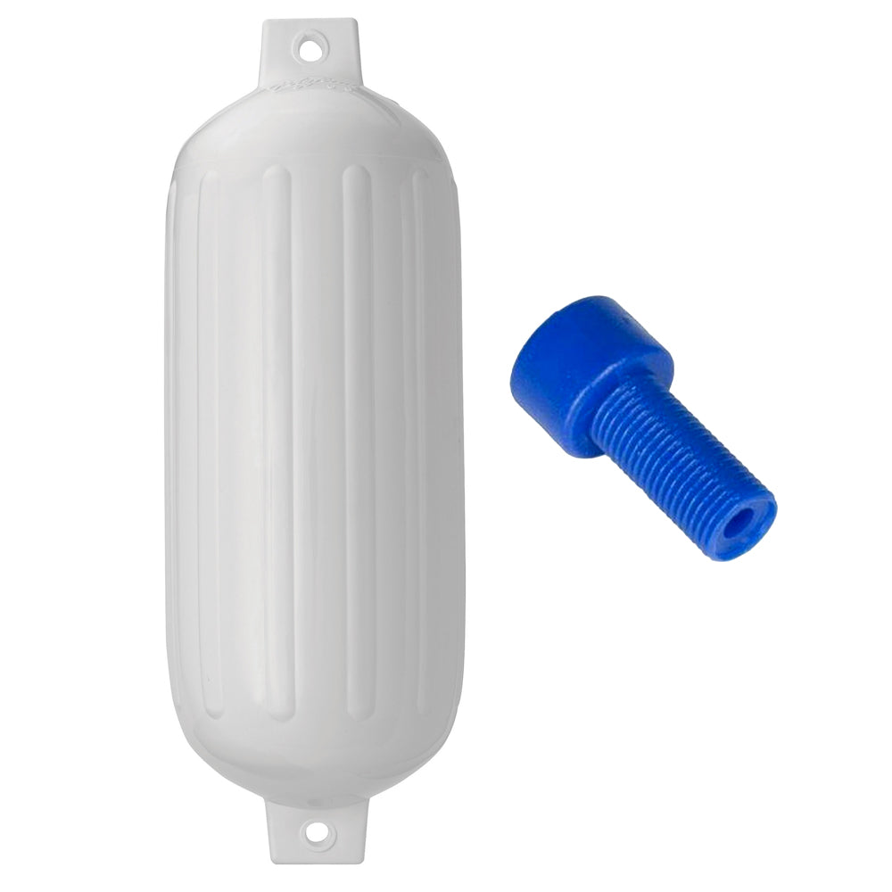Polyform G6 Twin Eye Fender 11 x 30  White wAdapter