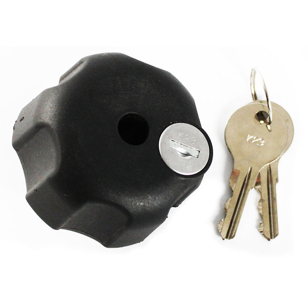 RAM Mount Knob wKeyed Lock  14  20 Brass Hole