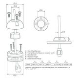 Scanstrut DS40P Vertical Cable Seal