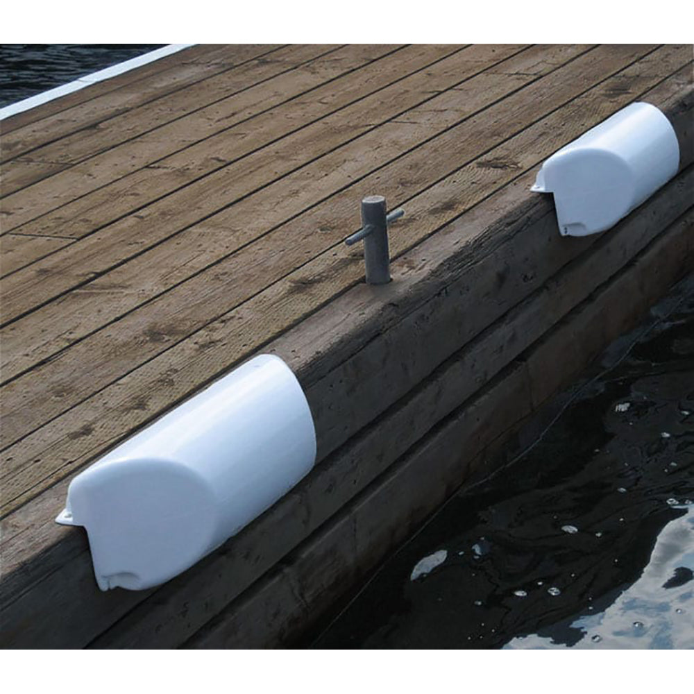 Dock Edge Dolphin Dockside Bumper 7 x 16 Straight  White