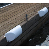 Dock Edge Dolphin Dockside Bumper 7 x 16 Straight  White