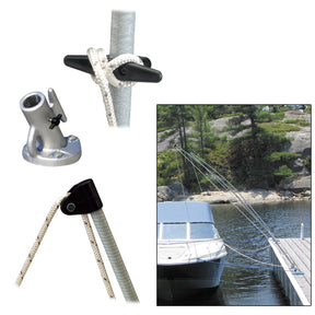 Dock Edge Premium Mooring Whips 2PC 8ft 2500 LBS up to 18ft