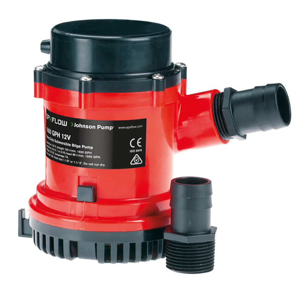 Johnson Pump 1600 GPH Bilge Pump 118 Hose 12V