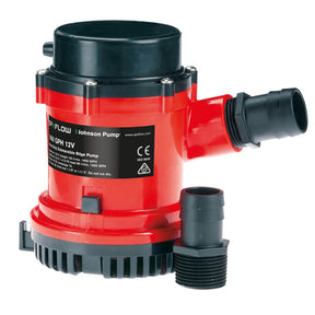 Johnson Pump 1600 GPH Bilge Pump 118 Hose 12V