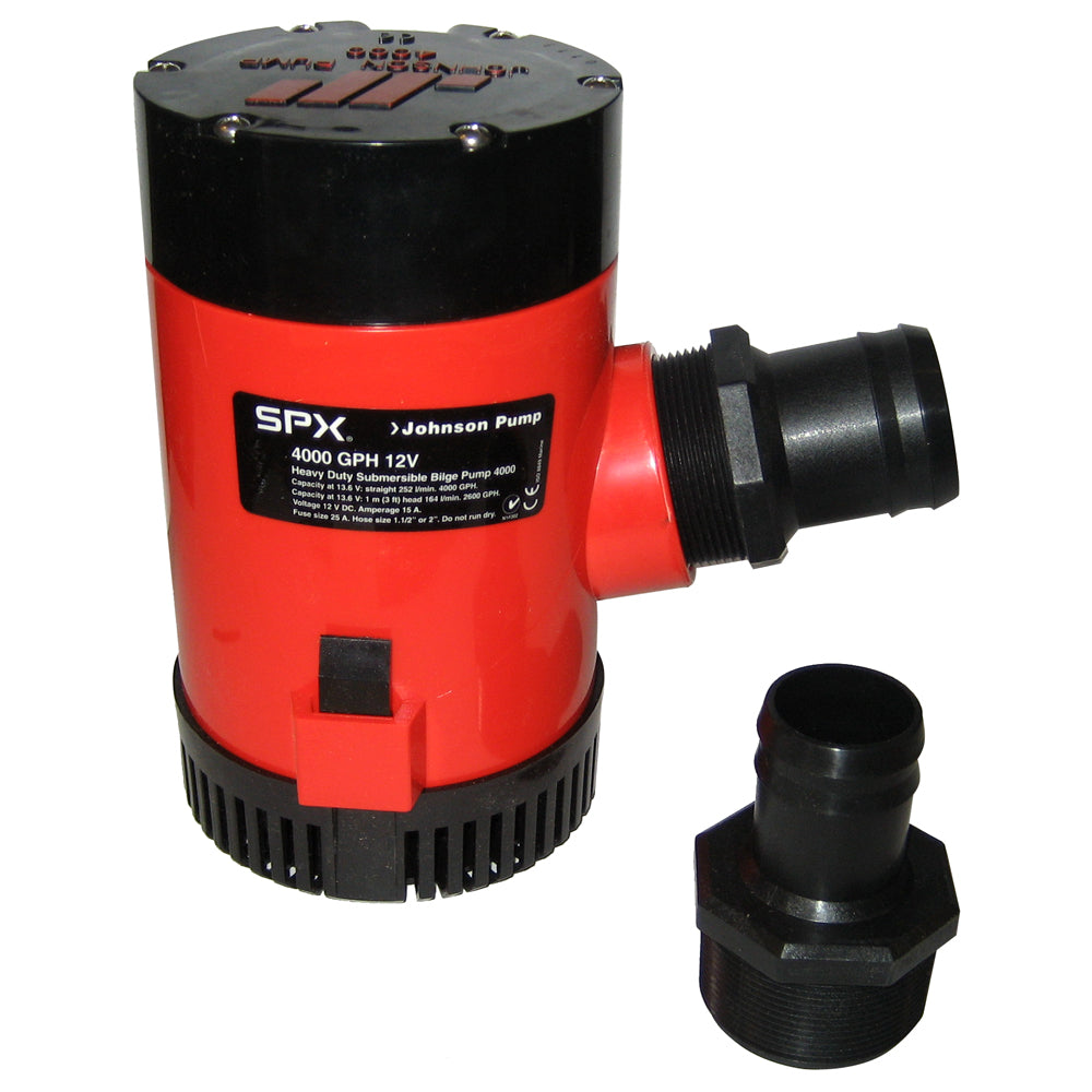 Johnson Pump 4000 GPH Bilge Pump 112 Discharge Port 12V