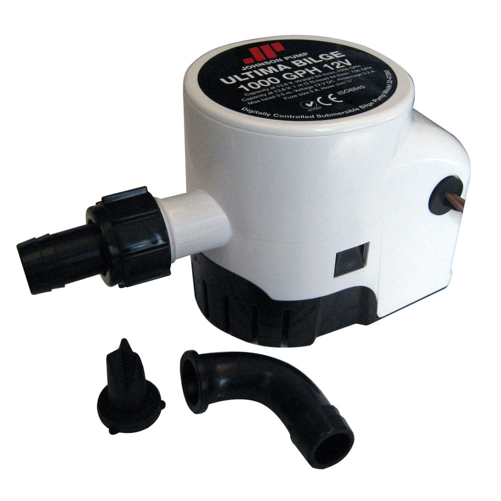 Johnson Pump Ultima Bilge 1000 GPH 34 Hose Dura Port