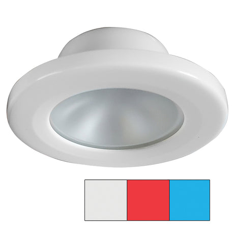 i2Systems Apeiron A3120 Screw Mount Light  Red Cool White  Blue  White Finish