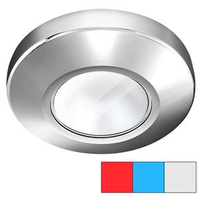 i2Systems Profile P1120 TriLight Surface Light  Red Cool White  Blue  Chrome Finish