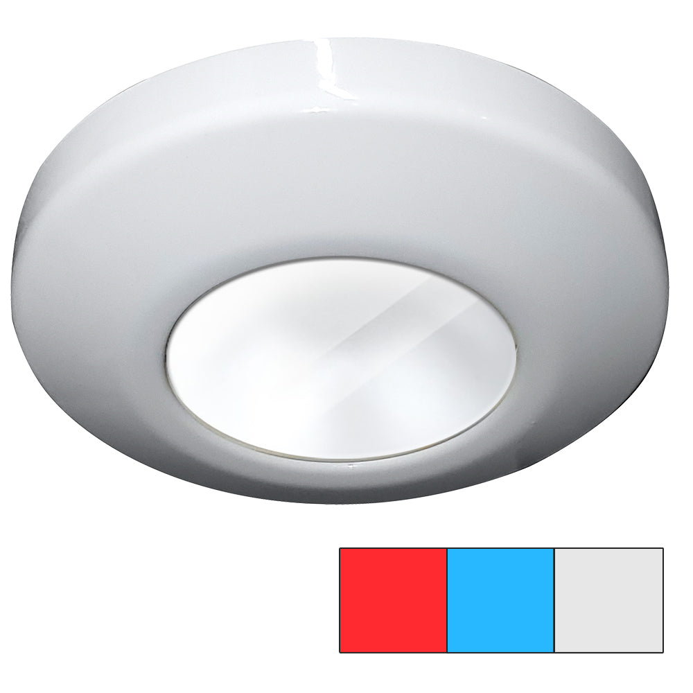 i2Systems Profile P1120 TriLight Surface Light  Red Cool White  Blue  White Finish