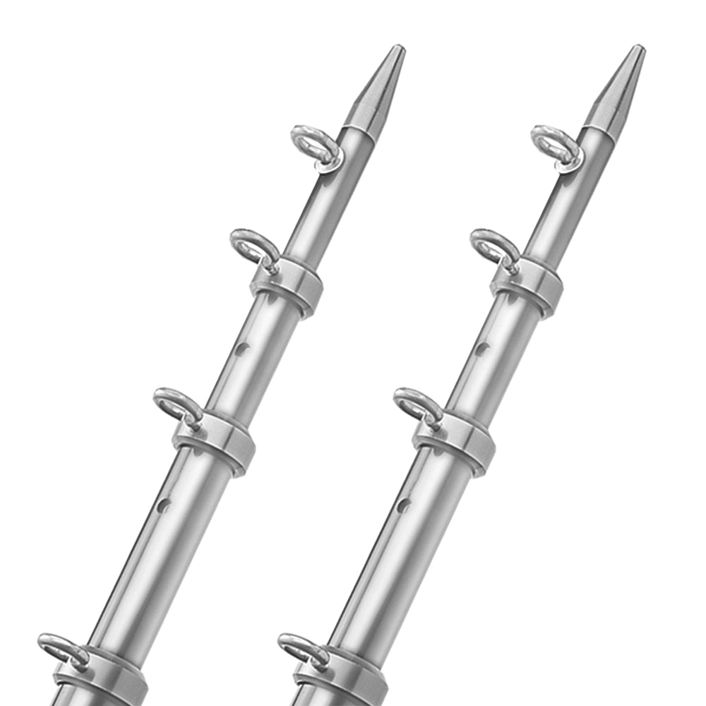 TACO 15 Telescopic Outrigger Poles HD 112  SilverSilver