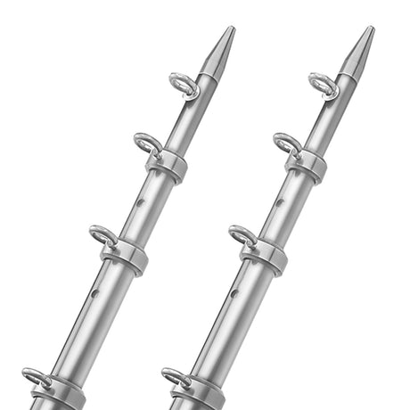 TACO 15 Telescopic Outrigger Poles HD 112  SilverSilver