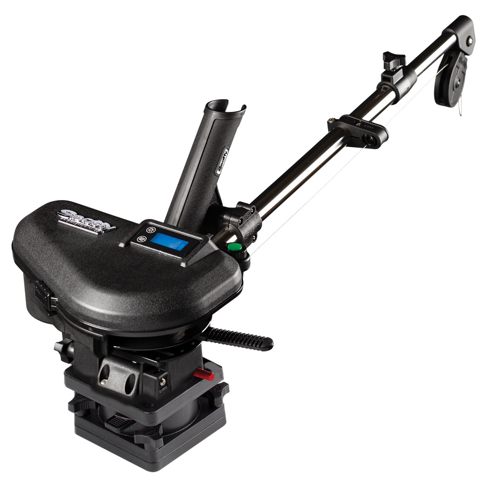 Scotty 2106 HP Depthpower Electric Downrigger 60 SS Telescoping Boom wSwivel Base  Single Rod Holder