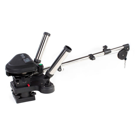 Scotty 2116 HP Depthpower Electric Downrigger 60 SS Telescoping Boom wSwivel Base  Dual Rod Holder