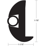 TACO Flex Vinyl Rub Rail Kit  Black wBlack Insert  70  178 x 1116