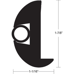 TACO Flex Vinyl Rub Rail Kit  Black wBlack Insert  70  178 x 1116