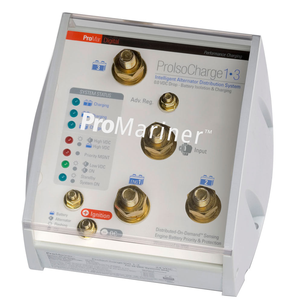 ProMariner ProIsoCharge Battery Isolator 120Amp 1Alt 3Bat  12V