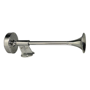Schmitt Marine Deluxe AllStainless Shorty Single Trumpet Horn  12V