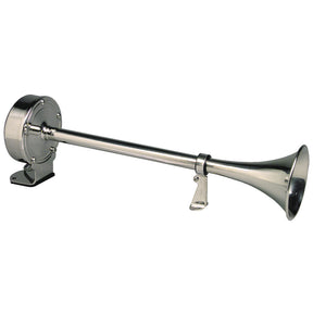 Schmitt Marine Deluxe AllStainless Single Trumpet Horn  12V