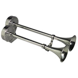 Schmitt Marine Deluxe AllStainless Dual Trumpet Horn  12V
