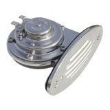 Schmitt Marine Mini Stainless Steel Single DropIn Horn wStainless Steel Grill  12V High Pitch