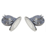Schmitt Marine Mini Stainless Steel Dual DropIn Horn wStainless Steel Grills High  Low Pitch