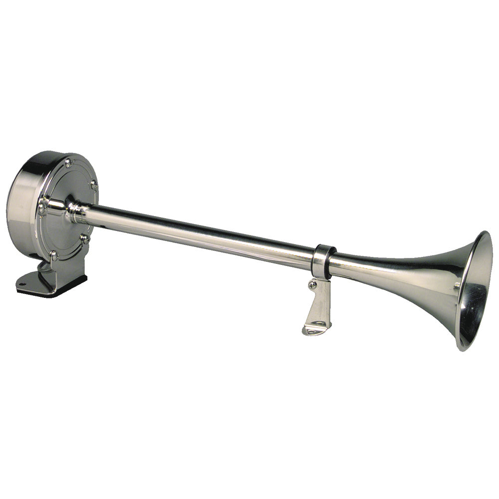 Schmitt Marine Deluxe AllStainless Single Trumpet Horn  24V