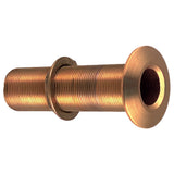 Perko 34 ThruHull Fitting wPipe Thread Bronze Extra Long  Max Hull 5 Thick