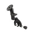 RAM Mount Yoke Clamp Mount wDouble Socket Arm  Round Base