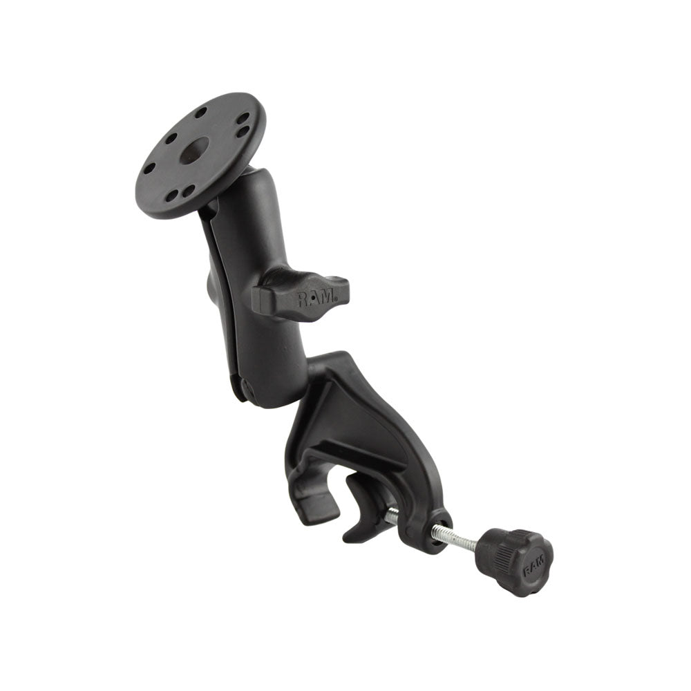RAM Mount Yoke Clamp Mount wDouble Socket Arm  Round Base