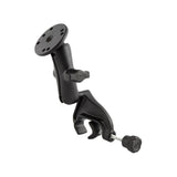 RAM Mount Yoke Clamp Mount wDouble Socket Arm  Round Base