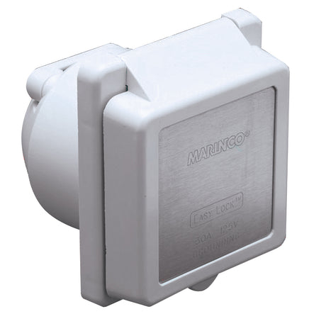 Marinco 301ELB 30A Power Inlet  White  125V