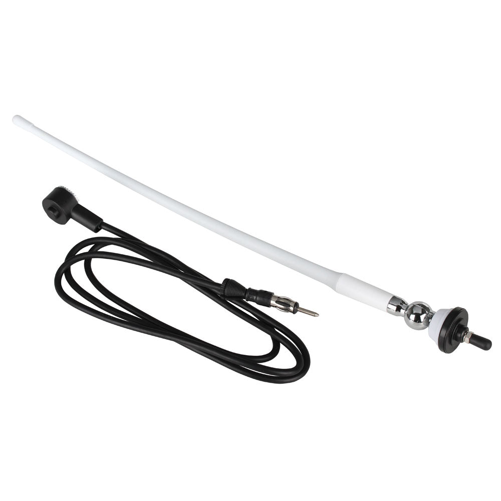 Boss Audio MRANT12W AMFM Rubber Antenna  White