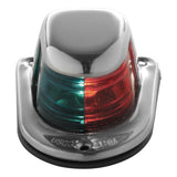 Attwood 1Mile Deck Mount BiColor RedGreen Combo Sidelight  12V  Stainless Steel Housing