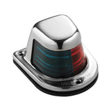 Attwood 1Mile Deck Mount BiColor RedGreen Combo Sidelight  12V  Stainless Steel Housing