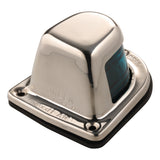 Attwood 1Mile Deck Mount Green Sidelight  12V  Stainless Steel Housing