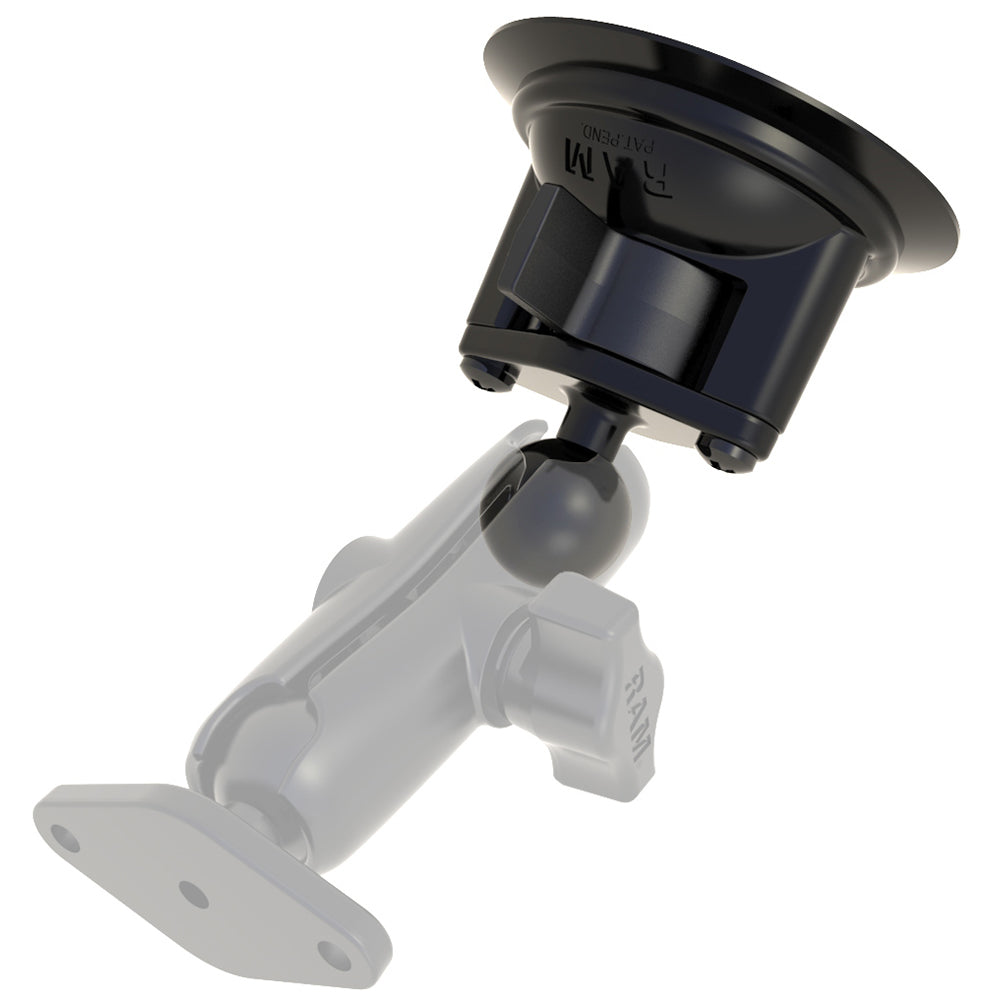 RAM Mount 325 Diameter Suction Cup Twist Lock Mount w1 Ball