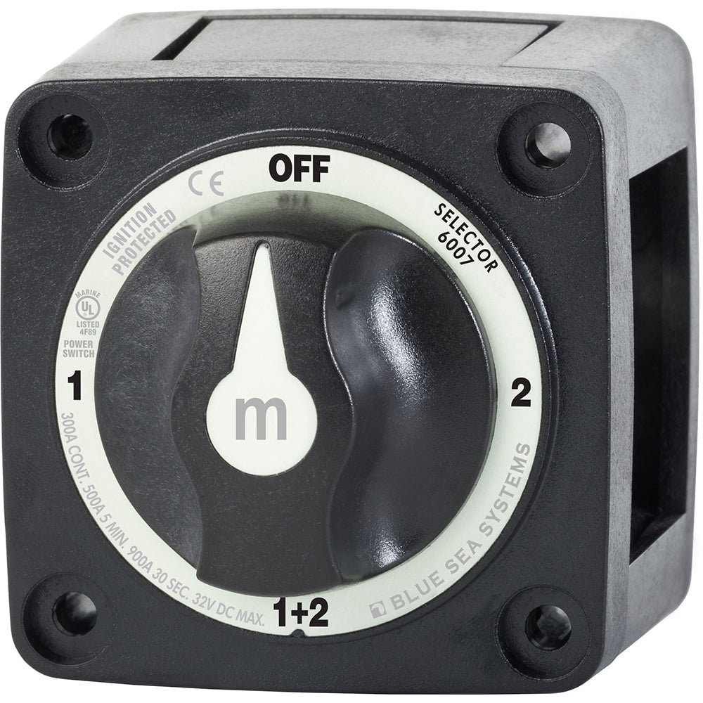 Blue Sea 6007200 Battery Switch Mini  4 Position  Black