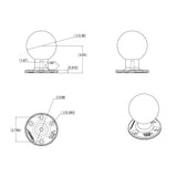 RAM Mount 368 Round Base w338 E Size Ball