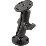 RAM Mount 1 Ball Double Socket Arm w2 25 Round Bases  AMPS Hole Pattern
