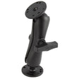 RAM Mount 15 Ball Double Socket Arm w2 25 Round Bases  AMPs Pattern
