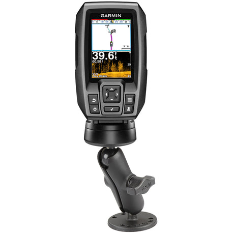 RAM Mount 1 Ball Light Use Surface Mount fGarmin echo 100 150 300c